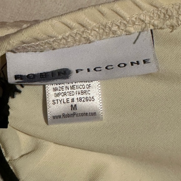 ROBIN PICCONE Perla Halter Bikini Top In Eggshell NWT - Picture 10 of 11